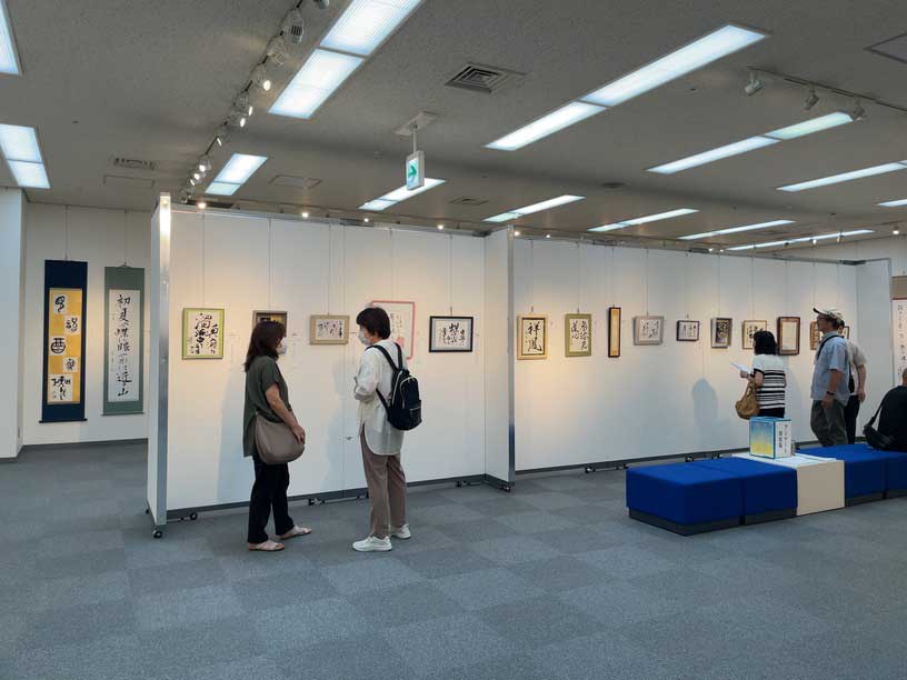 書道の展示風景1